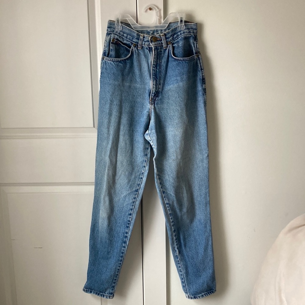 Chic, tall blue jeans size M